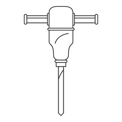 Poster - Hand drill machine icon. Outline hand drill machine vector icon for web design isolated on white background