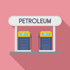 Poster - Petroleum station icon. Flat illustration of petroleum station vector icon for web design