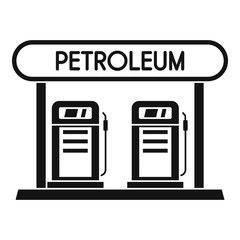 Poster - Petroleum station icon. Simple illustration of petroleum station vector icon for web design isolated on white background