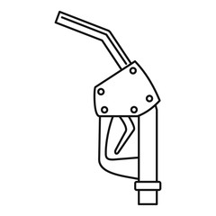 Poster - Refill fuel pistol icon. Outline refill fuel pistol vector icon for web design isolated on white background
