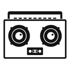 Poster - Boombox icon. Simple illustration of boombox vector icon for web design isolated on white background