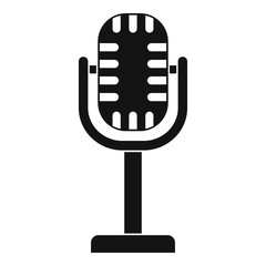 Poster - Studio microphone icon. Simple illustration of studio microphone vector icon for web design isolated on white background