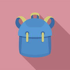 Poster - kid backpack icon. flat illustration of kid backpack vector icon for web design