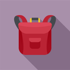 Poster - small backpack icon. flat illustration of small backpack vector icon for web design