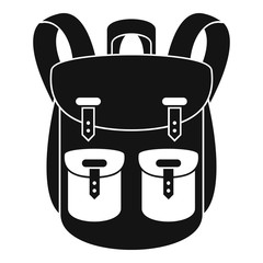 Poster - climbing backpack icon. simple illustration of climbing backpack vector icon for web design isolated