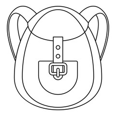 Poster - camp backpack icon. outline camp backpack vector icon for web design isolated on white background