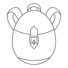 Poster - rucksack icon. outline rucksack vector icon for web design isolated on white background