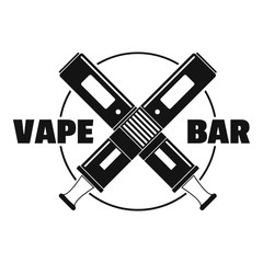 Sticker - Modern vape bar logo. Simple illustration of modern vape bar vector logo for web design isolated on white background