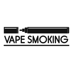 Poster - Vape smoking logo. Simple illustration of vape smoking vector logo for web design isolated on white background