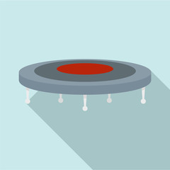 Sticker - Jump trampoline icon. Flat illustration of jump trampoline vector icon for web design