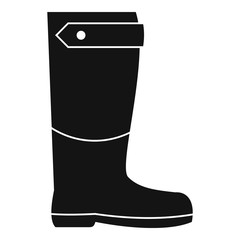 Poster - farm boot icon. simple illustration of farm boot vector icon for web design isolated on white backgr