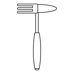 Poster - Hand rake tool icon. Outline hand rake tool vector icon for web design isolated on white background