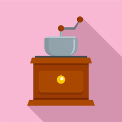 Poster - coffee grinder icon. flat illustration of coffee grinder vector icon for web design