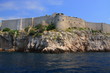Chorwacja - fortyfikacje Dubrownika widziane od strony Morza Adriatyckiego.