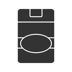 Sticker - Closed cigarette pack glyph icon