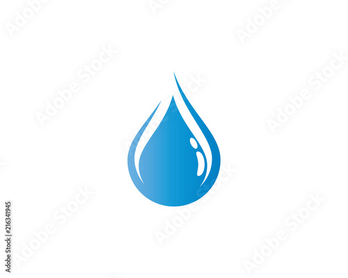 Cuadros en Lienzo Water drop symbol illustration