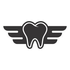 Canvas Print - Dental logo. Dentist Icon. Orthodontic symbol. Vector eps 08.