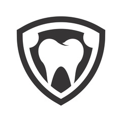 Sticker - Dental logo. Dentist Icon. Orthodontic symbol. Vector eps 08.