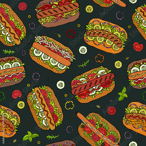 tablica-szkolna-hot-dog-i-napis-seamless-seamless-pattern-wiele-tlo-menu-restauracji