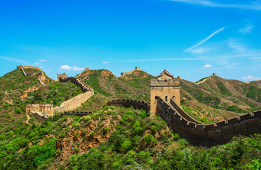 Wall Mural - Jinshanling, China - probably the most famous landmark in China, the Great Wall runs for about 9.000 km. Here in particular a view of the Jinshanling section 