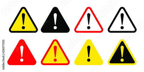 Fotomural Danger sign, warning sign, attention sign