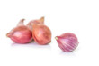 red onion on white background