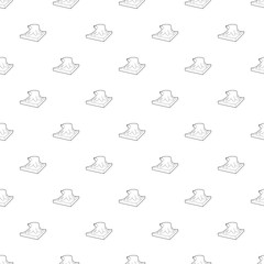 Poster - Stump icon in outline style isolated on white background. Felling symbol