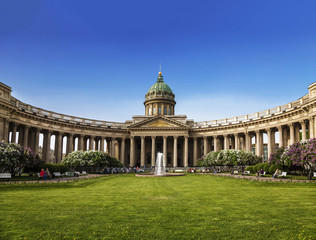 Wall Mural - Kazansky cathedral in Saint Petersburg, Russia