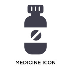Wall Mural - Medicine icon vector sign and symbol isolated on white background, Medicine logo concept
