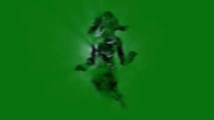 Wall Mural - Woman Ghost Divinity Mod 1 Green Screen 3D Rendering Animation