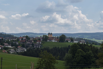 panoramic view of village