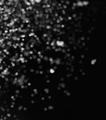 Aufkleber - snow on black background