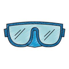 Canvas Print - snorkel goggles isolated icon