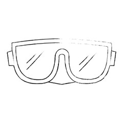 Poster - snorkel goggles isolated icon