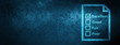 © FR Design - Questionnaire icon special blue banner background