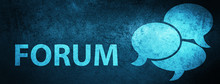Forum (comments Icon) Special Blue Banner Background