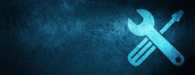 Wall Mural - Tools icon special blue banner background