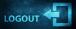 Logout special blue banner background