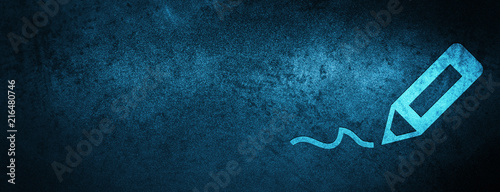 Fotografía Sign up icon special blue banner background