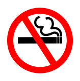 Fototapeta  - No smoking warning sign, Symbol.