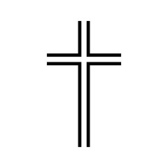 Wall Mural - vector cross icon