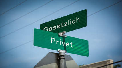 Canvas Print - Schild 345 - Privat