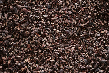 Canvas Print - Cacao nibs background 