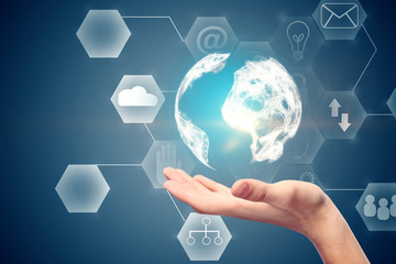 Poster - Digital international business concept
