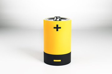 Poster - Creative yellow battery