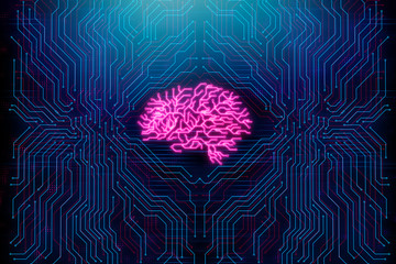 Poster - Artificial intelligence backdrop