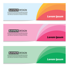 Wall Mural - Abstract Banner Background Design Template