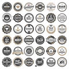 Wall Mural - vintage retro vector logo for banner