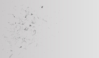 Poster - Abstract vector background. Abstract polygonal background. Plexus effect. Vector illustration.