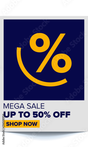 Sale Design Template With Elegant Background Colour Vector